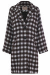 Long coat in check pattern - Coat DWENTY