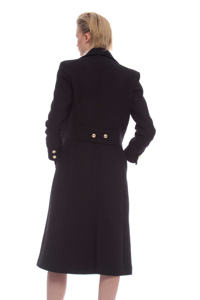 Long coat with gold buttons - Coat PARACUARA