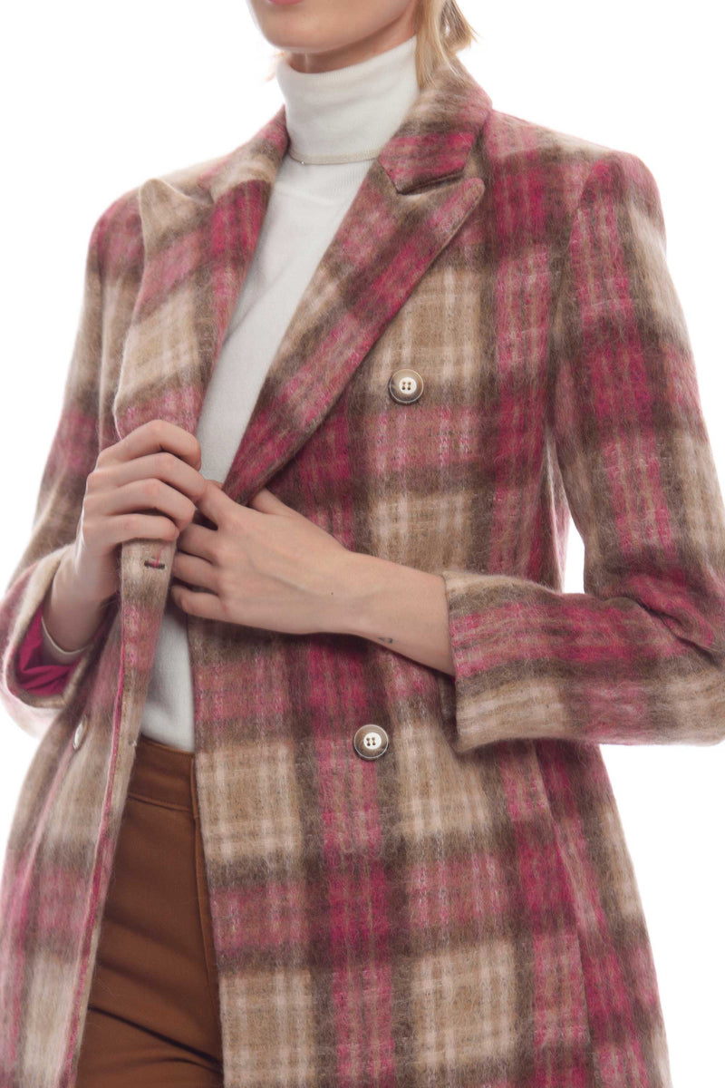 Long coat in check pattern - Coat TYLIREN
