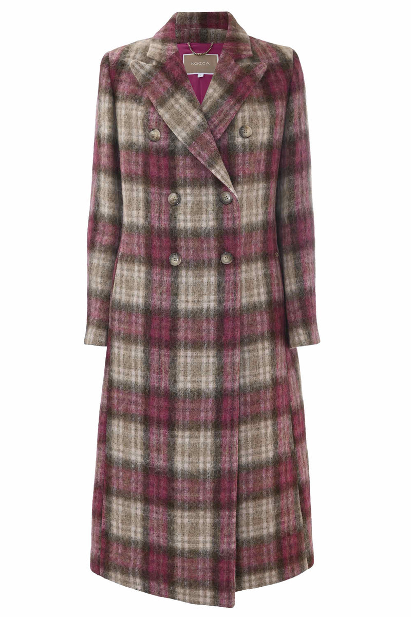 Long coat in check pattern - Coat TYLIREN