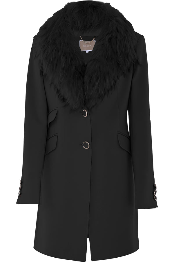 Manteau d'hiver préformé avec fourrure - Manteau avec fourrure JOLUKAFUR