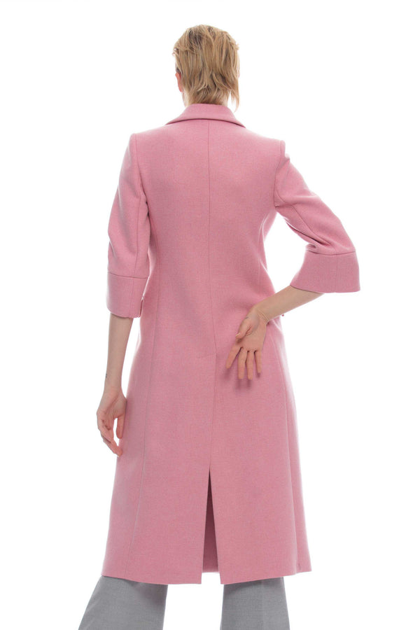 Wool coat with peak lapel - Coat YOLANDA