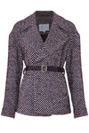 Cappotto corto in cotone con cintura - Cappotto FRANCESCA