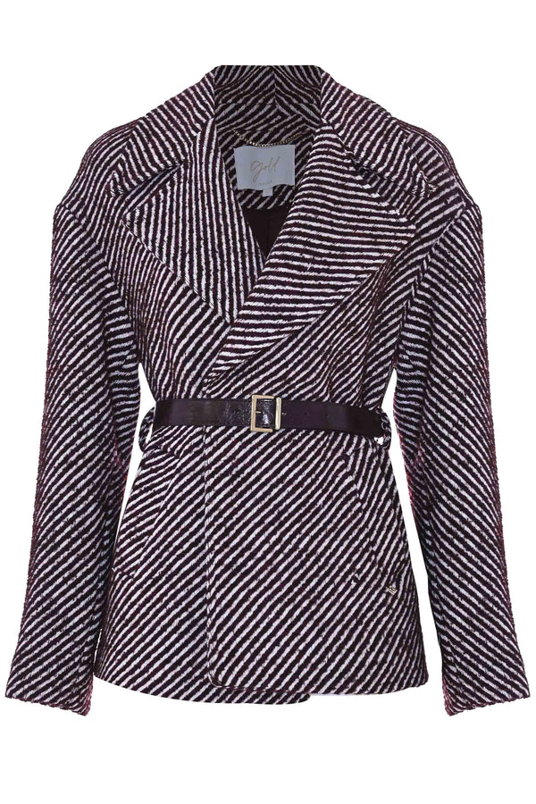 Manteau court en coton avec ceinture - Manteau FRANCESCA