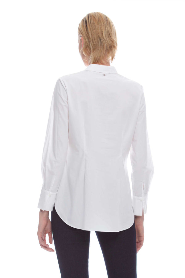 Women's tuxedo shirt with appliqués - Shirt RAYALLE