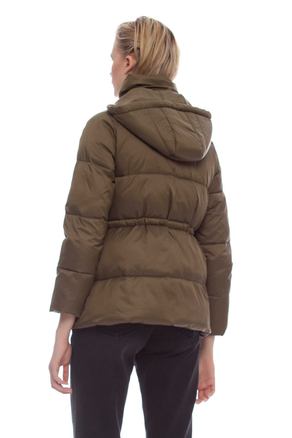 Down jacket with hood and zip - Down jacket DAESHEA