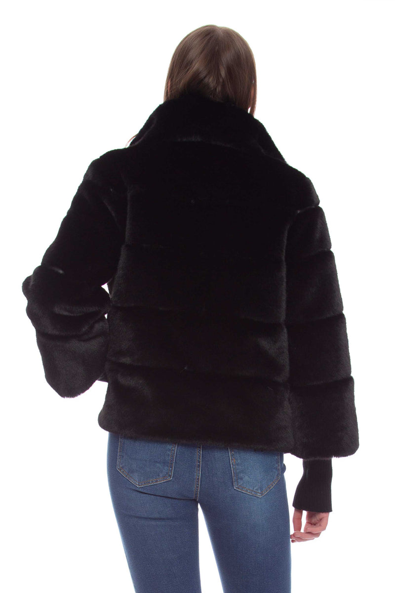 Faux fur turtleneck jacket - Down jacket ERINENN