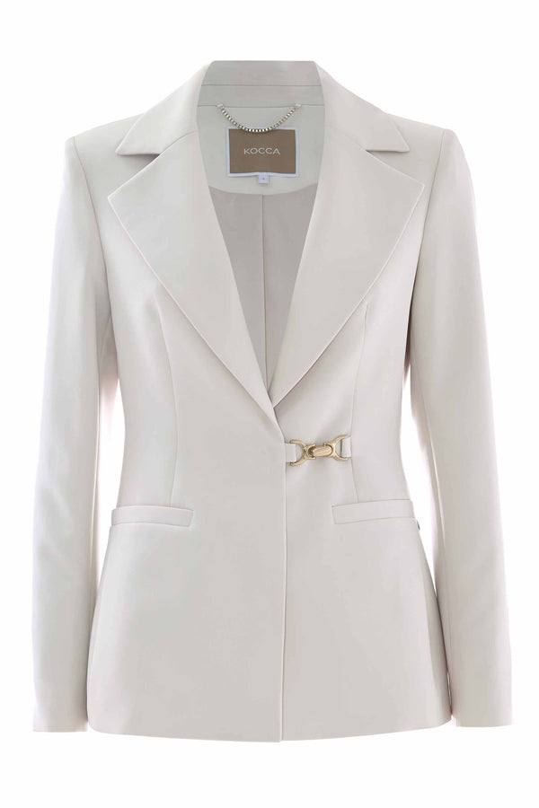 Single-breasted lined jacket with buckle - Jacket FAEARRA