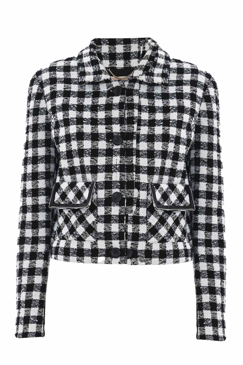 Short cotton jacket in cotton blend - Jacket AJBAL