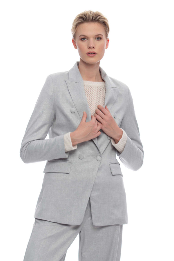 Women's masculine-cut jacket in viscose blend - Jacket HURANN
