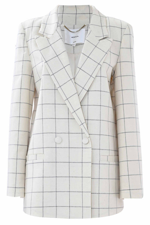 Double-breasted checked jacket - Jacket LYRERR