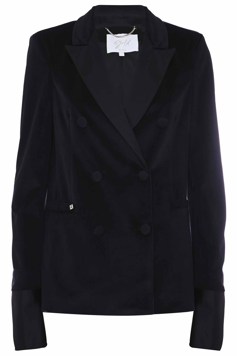 Elegant jacket with suede effect - Jacket ALEXANDER