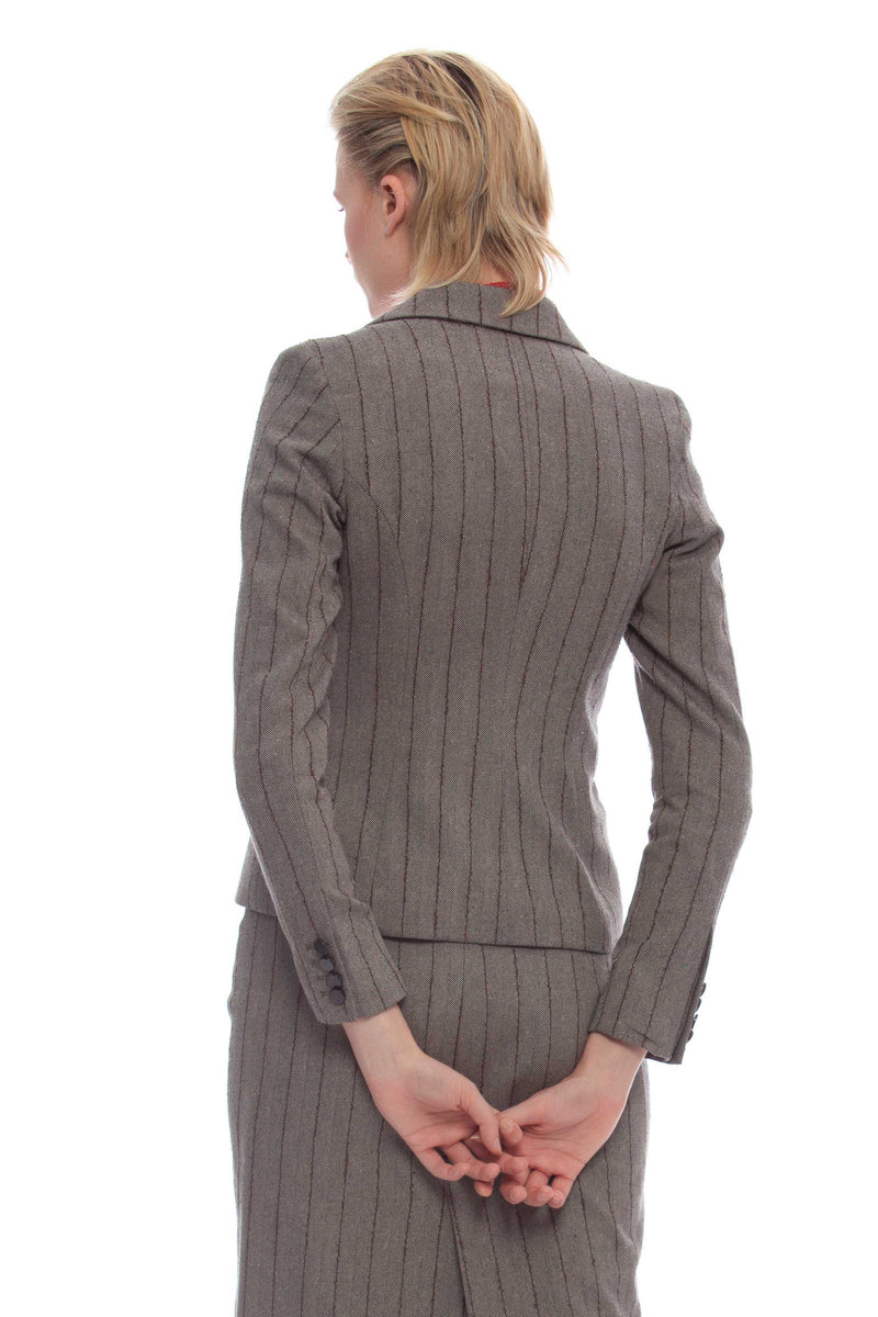 Striped jacket in cotton blend - Jacket VICTORIA