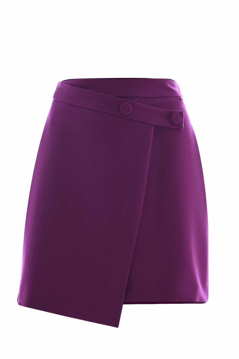 Short skirt with asymmetrical cut - Skirt FAELWEN