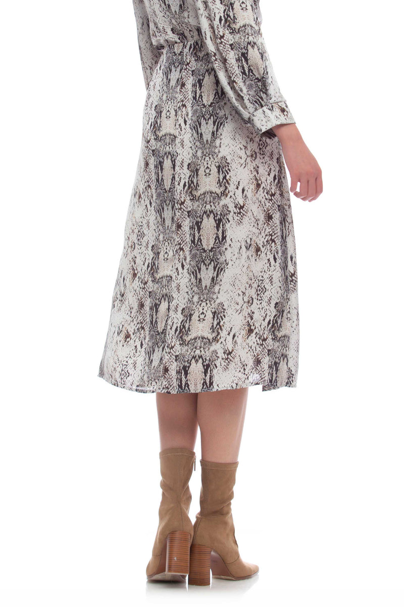 Mid-length animal print skirt - Skirt IRRAYLL