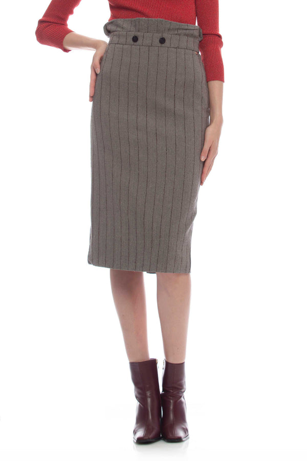 Striped skirt in cotton blend - Skirt GRANADA
