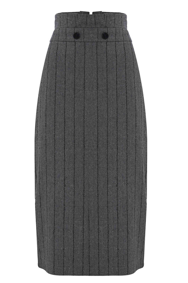 Striped skirt in cotton blend - Skirt GRANADA