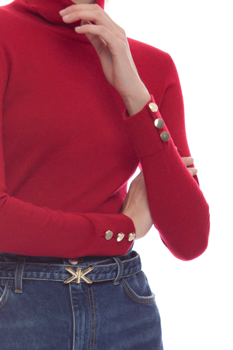 Shirt with decorative buttons on the cuffs - Sweater  MUCACA