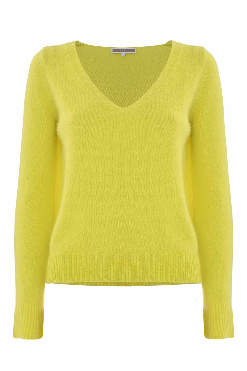 Soft long-sleeved sweater in angora blend - Sweater  ANAIRI