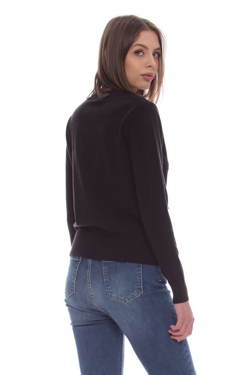 Viscose blend sweater with pockets and buckles - Sweater  KIDANI