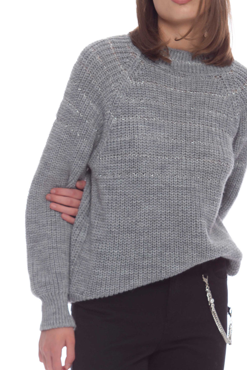 Melange effect viscose blend sweater - Sweater  MATAEN