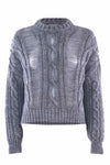 Cable knit sweater with mesh effect - Sweater  ASDAR