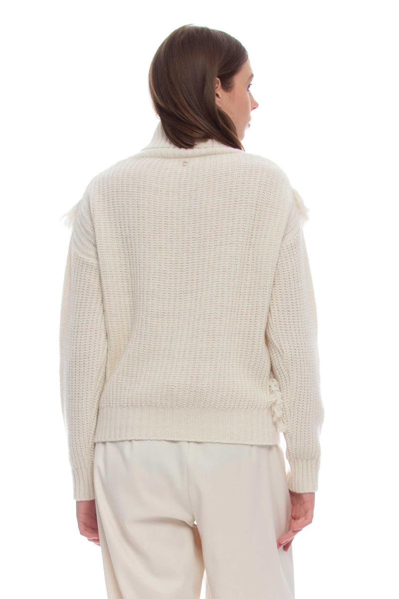 Wool sweater with fringes - Sweater  BAPNIR