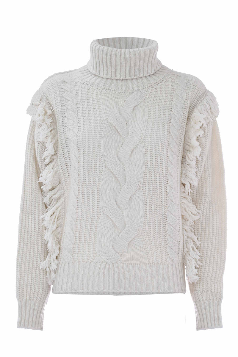 Wool sweater with fringes - Sweater  BAPNIR