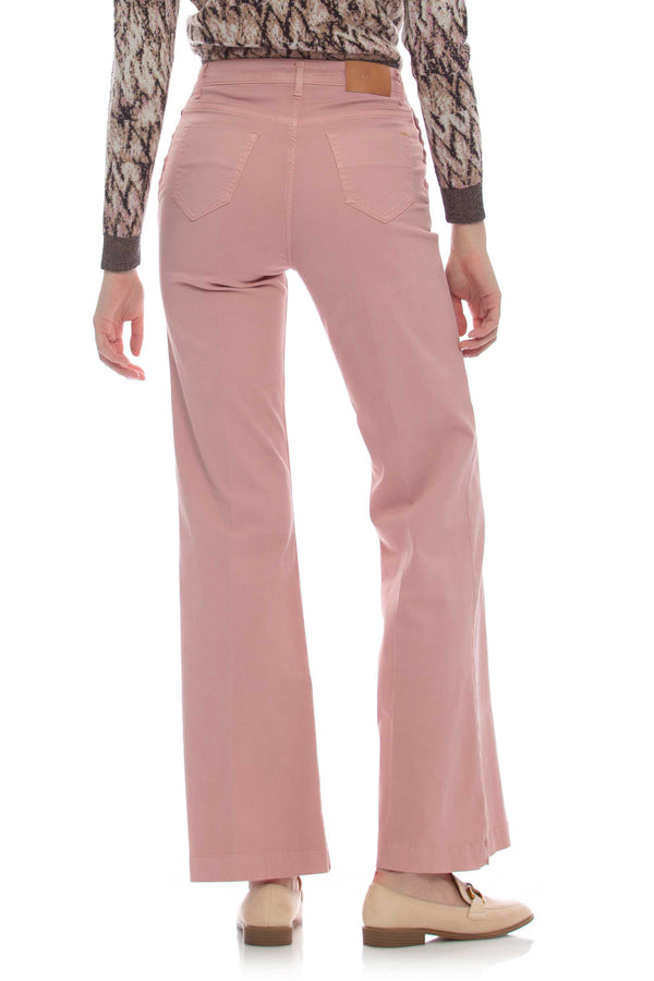 Pantaloni straight con bottoni decorativi sui fianchi - Pantalone Color ROONEY