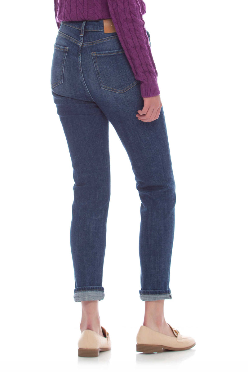 Washed-effect straight jeans with turn-ups - Jeans GRALILL
