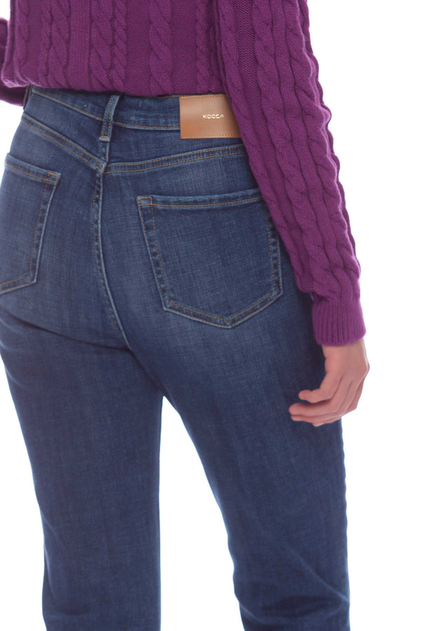 Jeans straight effetto slavato con risvolto - Pantalone Denim GRALILL