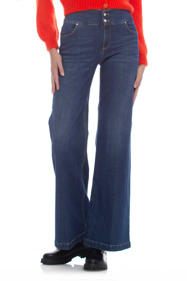 Bootcut cotton jeans - Jeans ELORENN