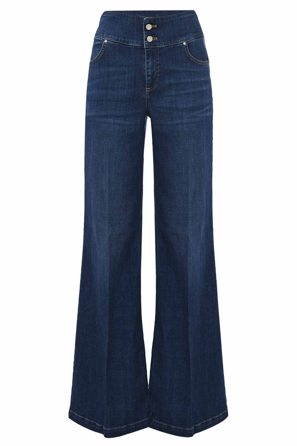 Jeans in cotone taglio bootcut - Pantalone Denim ELORENN