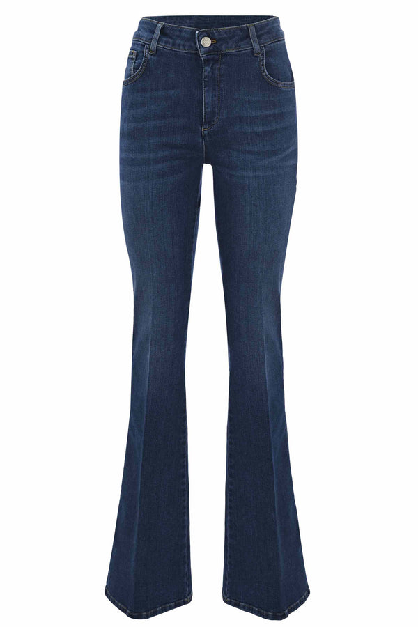 Jeans straight con taglio bootcut - Pantalone Denim GRAZIA