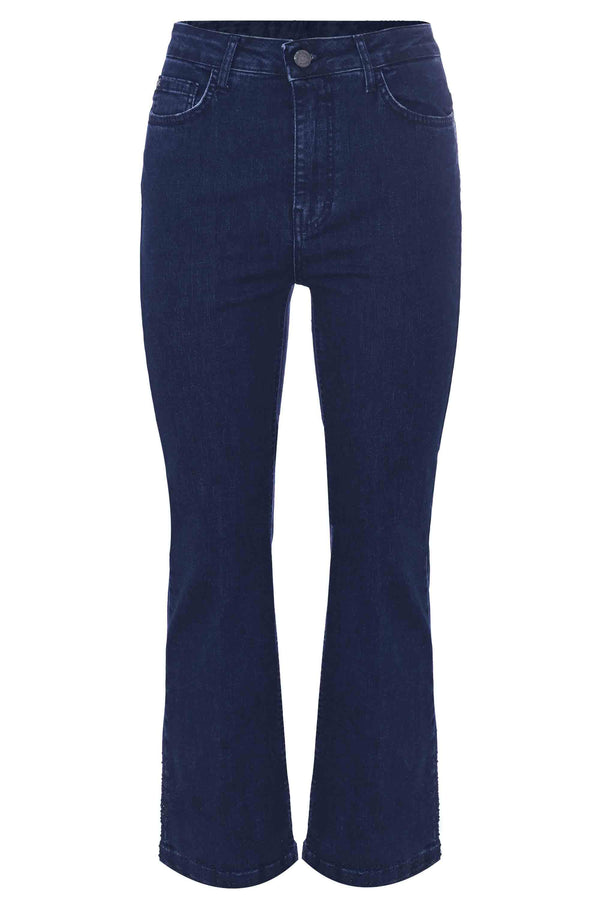 Jeans a vita alta in cotone elasticizzato - Pantalone Denim DALEVI