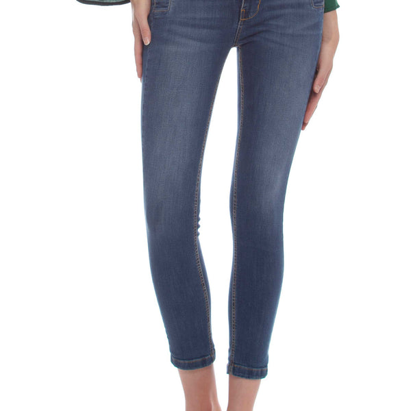 Jeans skinny con bottoni decorativi sulle tasche - Pantalone Denim COJA