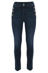 Jean skinny à boutons décoratifs sur les poches - Jeans COJA