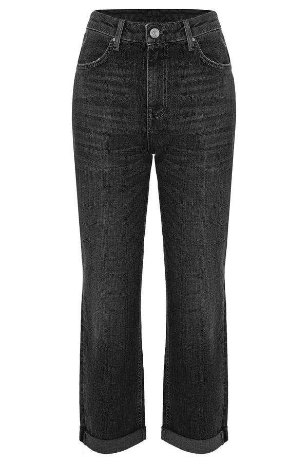 Jean droit stretch noir - Jeans GRALILL