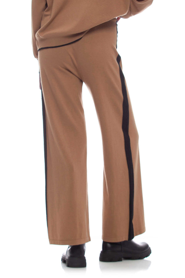 Drawstring palazzo pants - Knitted trousers MUCAJAL