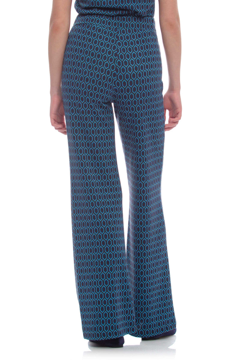 Pantaloni eleganti con fantasia geometrica - Pantalone HALAREL
