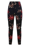 Patterned high-waisted trousers - Trousers TIAKI