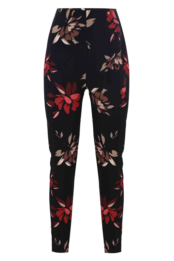 Patterned high-waisted trousers - Trousers TIAKI