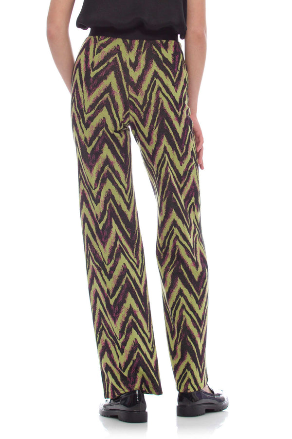Patterned cotton trousers - Trousers BYRYELL