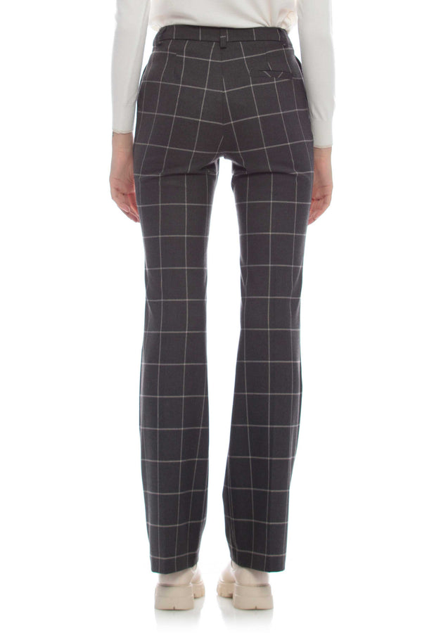 Check-patterned trousers - Trousers KUIC