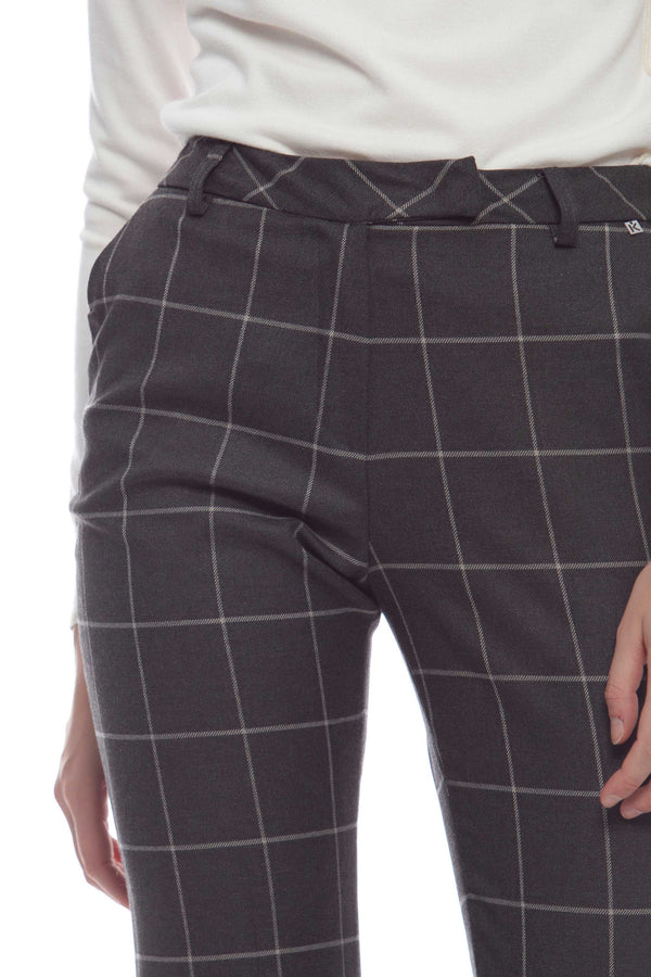 Check-patterned trousers - Trousers KUIC