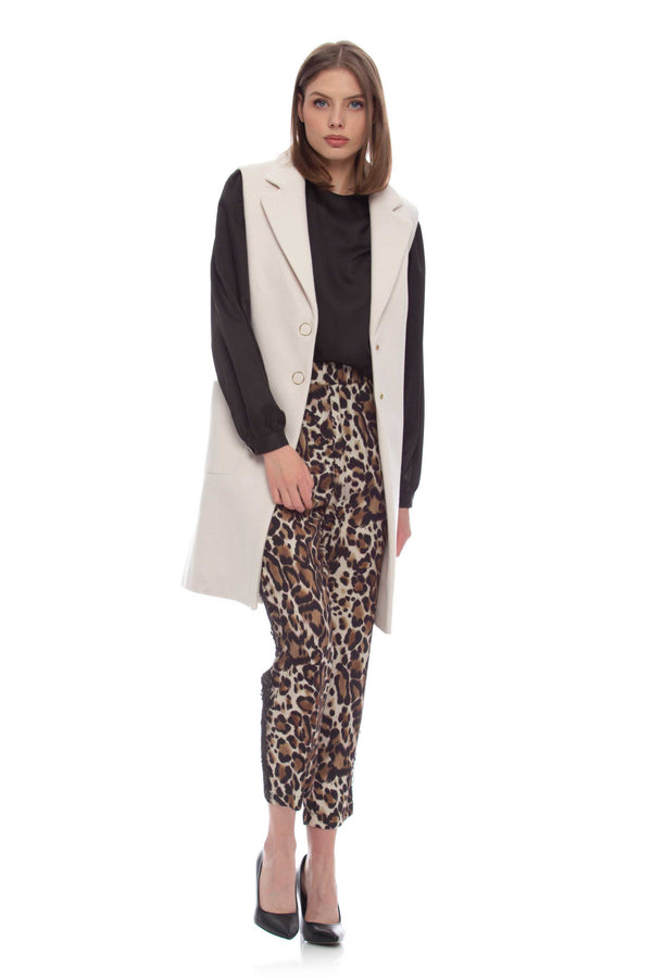 Animal print trousers in 100% viscose - Trousers MIAYE