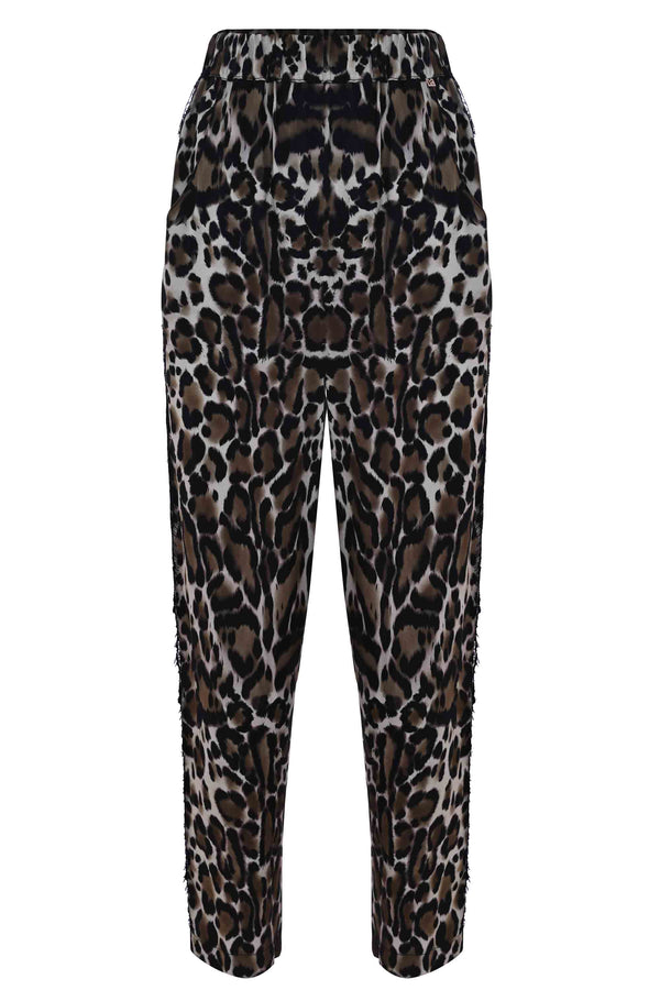 Animal print trousers in 100% viscose - Trousers MIAYE