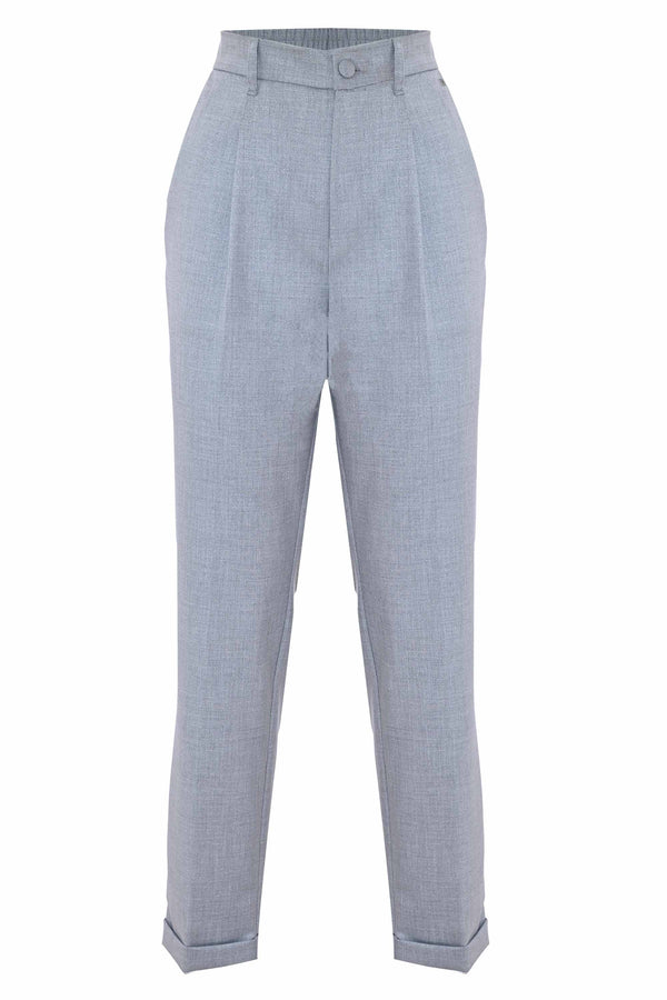 Pantaloni in misto viscosa con fascia elastica - Pantalone Fashion JOJMA