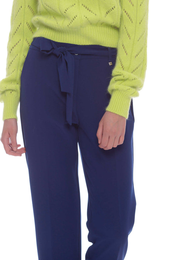 Relaxed fit trousers with belt - Trousers TATY