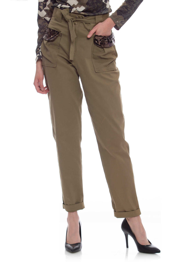 Pantalon ovoïde avec poches à sequins - Pantalon ALFITH